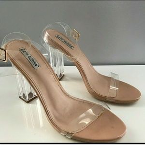 Clear Perspex heels